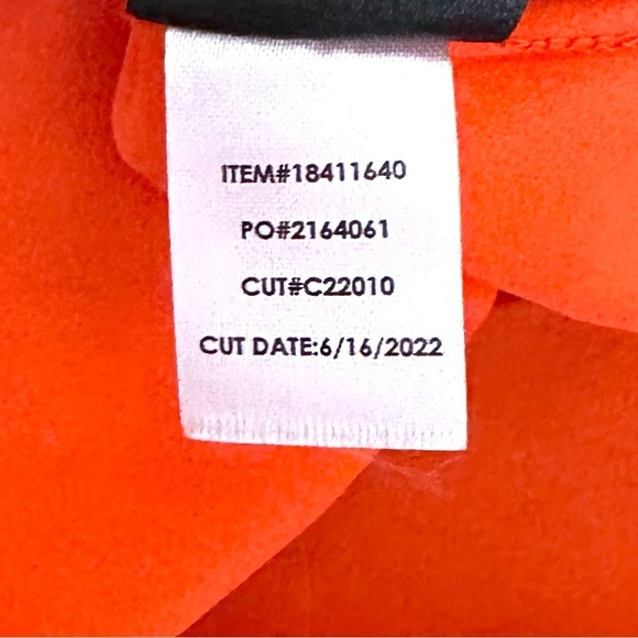 Torrid Georgette Orange Surplice Puff Sleeve Blouse Short Sleeve Plus Size 2 2X - Picture 13 of 13